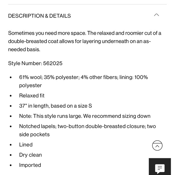 Club Monaco oversized coat - Picture 9 of 10